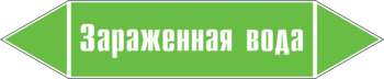 Маркировка трубопровода "зараженная вода" (пленка, 252х52 мм) - Маркировка трубопроводов - Маркировки трубопроводов "ВОДА" - Магазин охраны труда ohranatruda-shop.ru